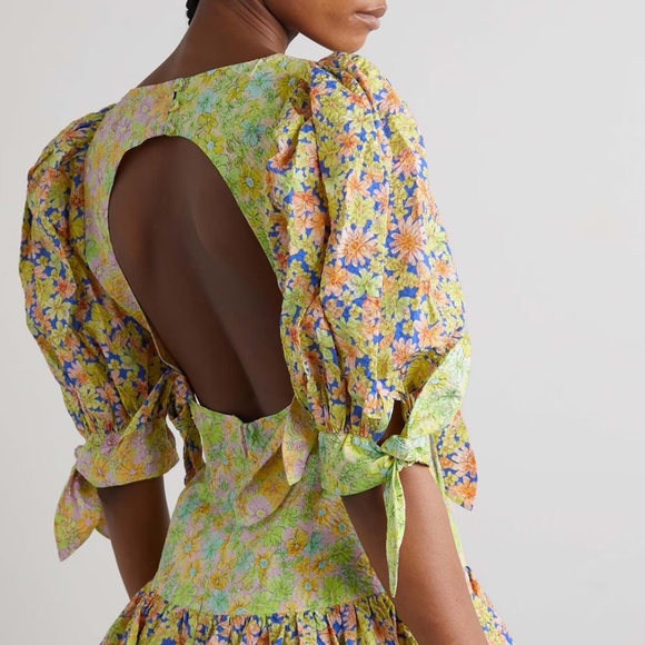 ALÉMAIS Women's Daisy Spliced Mini Dress in Multi Color - Picture 5 of 12